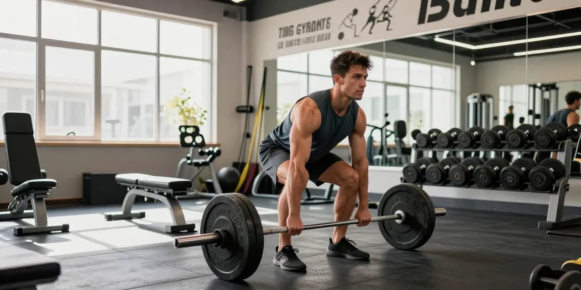 Prime Pharma Steroids: Spierkracht en toewijding tijdens gewichtheffen in een moderne sportschool