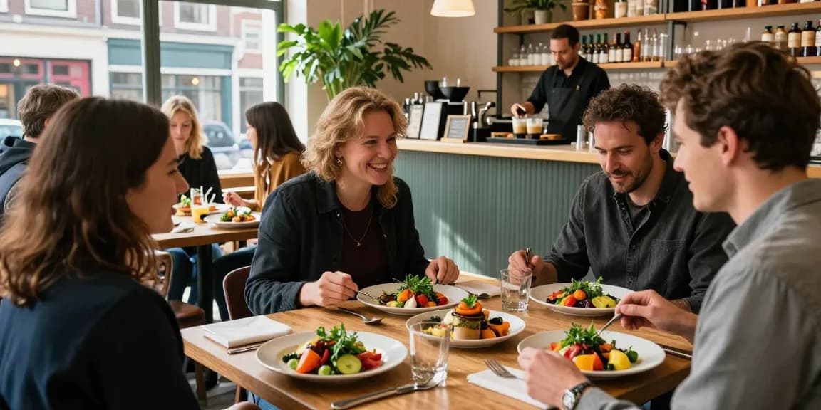Delicious vegetarisch eten Utrecht served at a lively restaurant