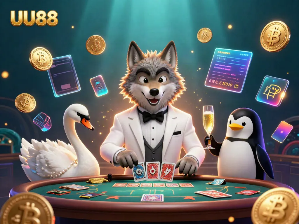 Engage with the thrilling atmosphere of UU88's card games highlighted by vibrant characters.