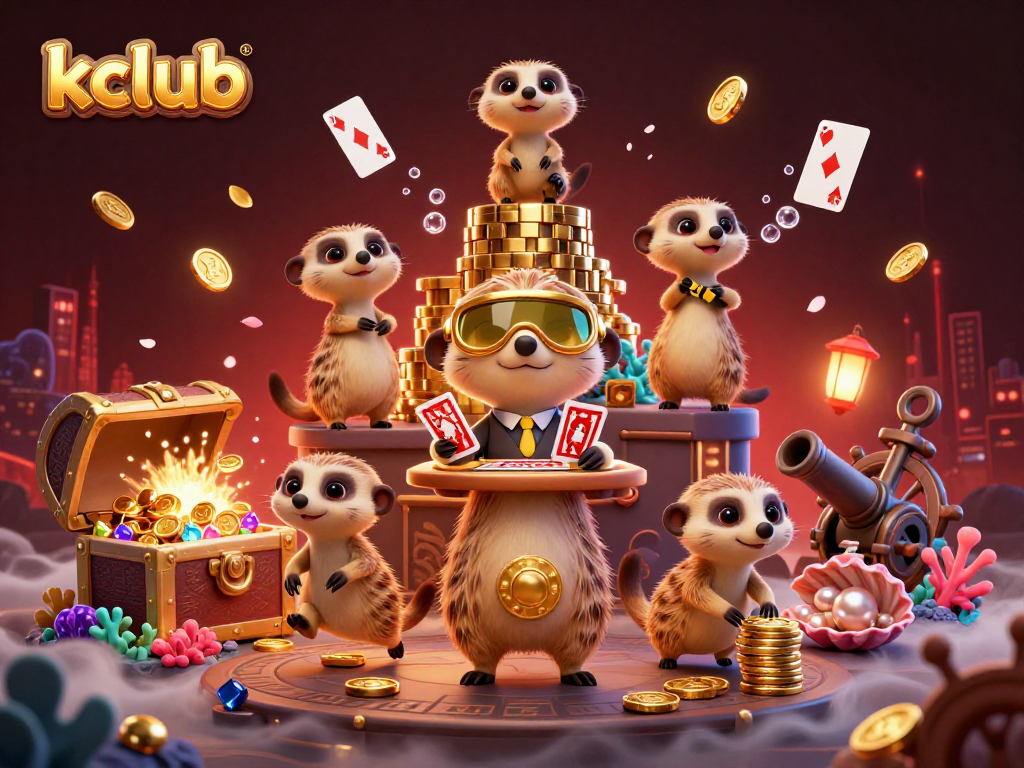 Engage with kclub's exciting 3D meerkat casino, blending vibrant colors and dynamic gaming visuals.
