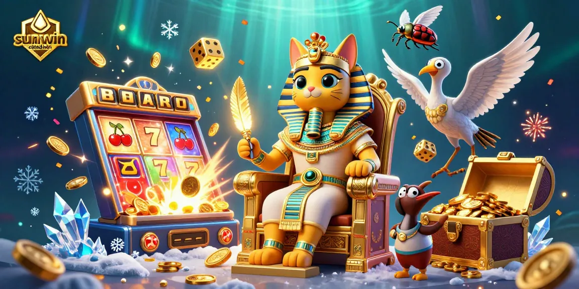 Experience thrilling wins at sunwin chính hãng with dynamic slots, gold coins, and rich casino elements.