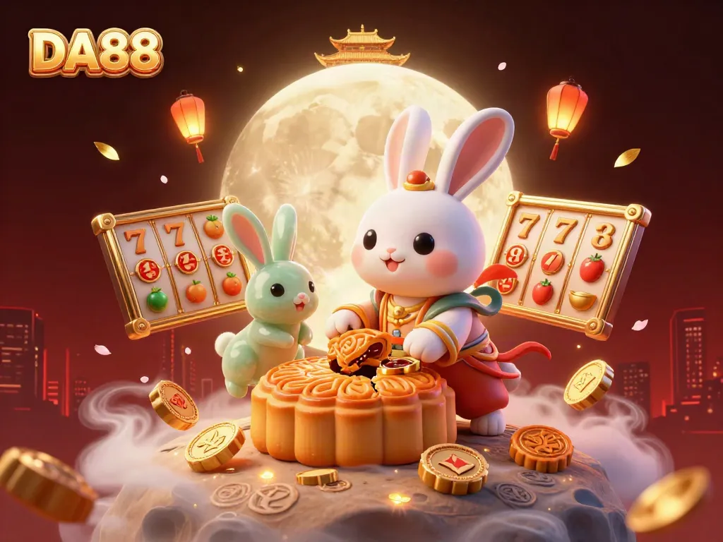 Engage with exciting slots at DA88 featuring dynamic 3D casino characters and vibrant game elements.