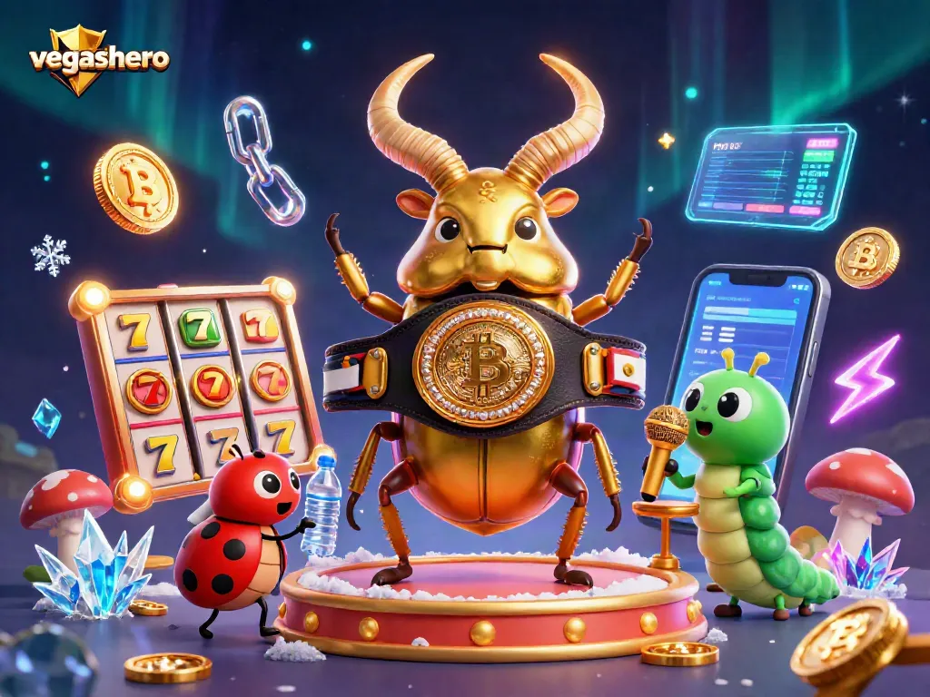 Experience thrilling betting with vegashero in this vibrant casino showdown illustration.
