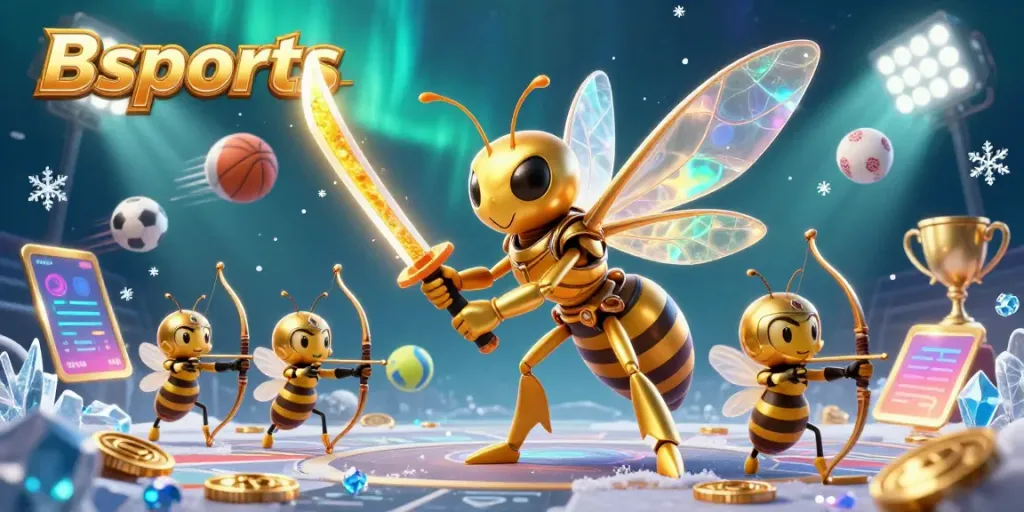 Bets on Bsports come alive with 3D characters in a dynamic sports betting scene filled with action.