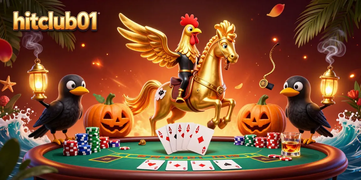Experience excitement at hitclub01's midnight casino with thrilling games and vibrant characters