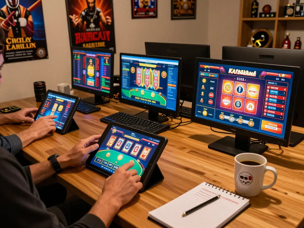 Online gaming action on https://98win8.co.com/ with player focused on engaging casino games and strategies.