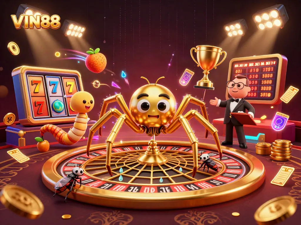 Engage with thrilling bets at VIN88's vibrant casino scene featuring dynamic slot games.