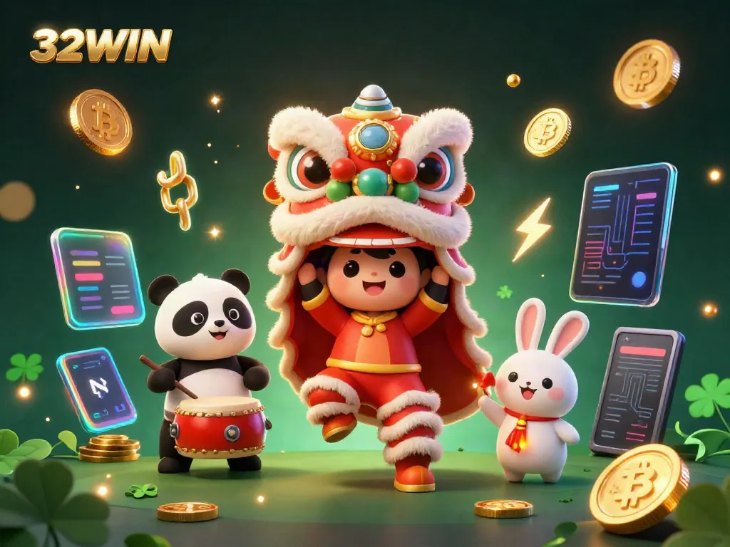 Experience thrilling fun at 32WIN with engaging characters in a vibrant casino scene.