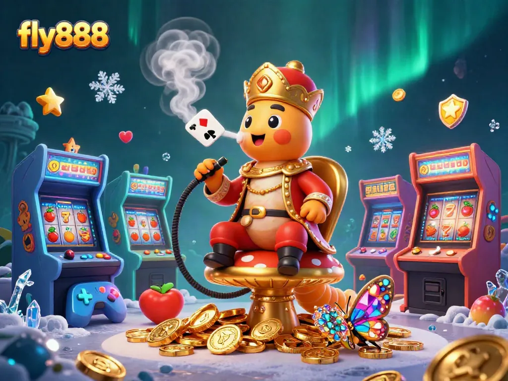Experience exhilarating gameplay with fly888's vibrant 3D casino adventure filled with slot machine excitement.