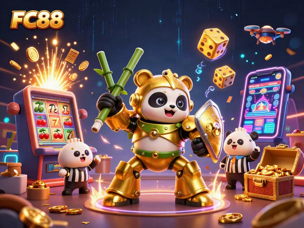 Experience thrilling wins at FC88 with vibrant slot machines and a lively casino atmosphere.