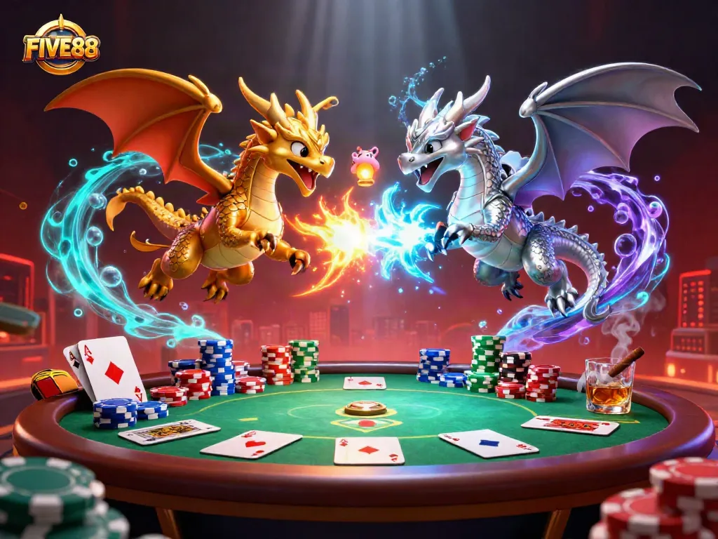 Experience the excitement of FIVE88's gaming realm with dynamic characters and casino elements.