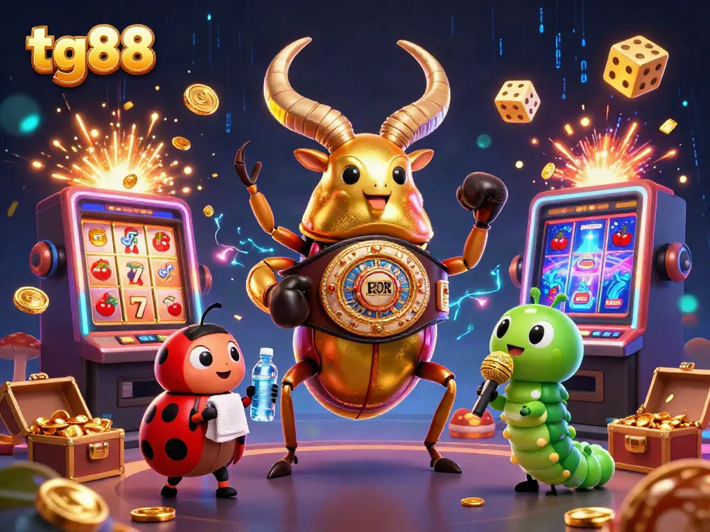 Experience thrilling casino action with tg88's fantastic character scene and gaming elements.