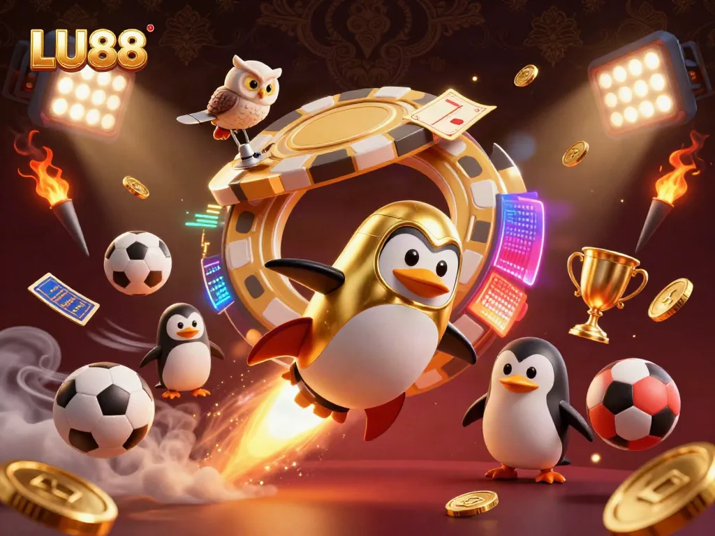 Bet on LU88 while enjoying vibrant 3D casino adventures filled with golden coins.