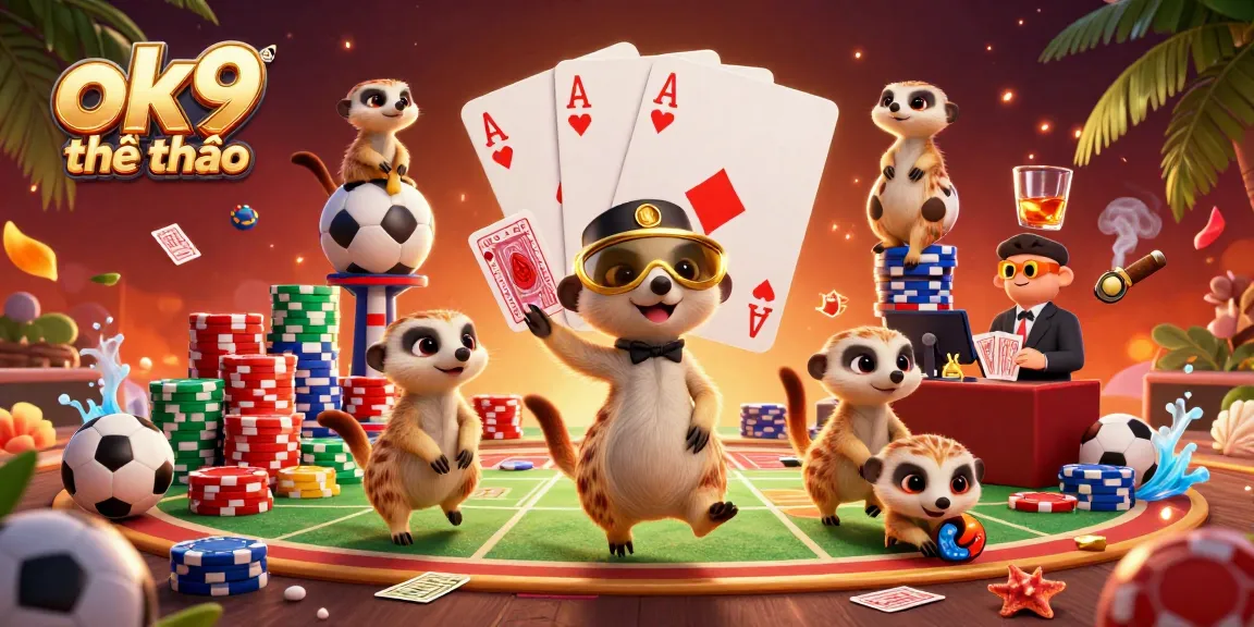 Engage in ok9 thể thao with a dynamic meerkat casino featuring vibrant sports betting elements.